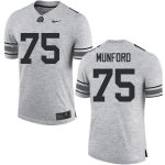 Men's Ohio State Buckeyes #75 Thayer Munford Gray Nike NCAA College Football Jersey Real WKF1444CU